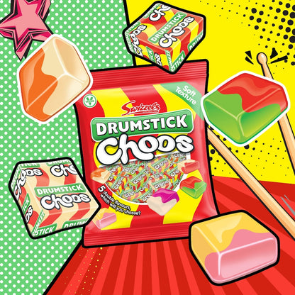 Swizzels Drumstick Choos 150g | Retro Drumstick Choos