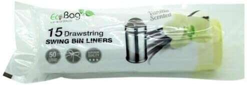 Ecobag Swing Bin Liners Vanilla 50 Litre Pack 15's