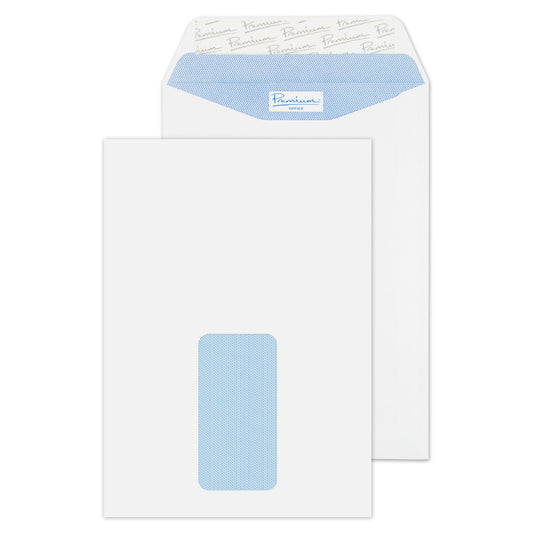 Blake Premium Office Pocket Envelope C5 Peel and Seal Window 120gsm Ultra White Wove (Pack 500) - 34116