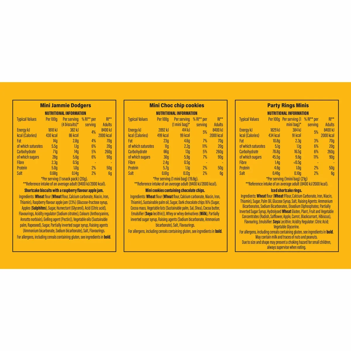 Fox's Mini Biscuit Variety Box, 60 Pack