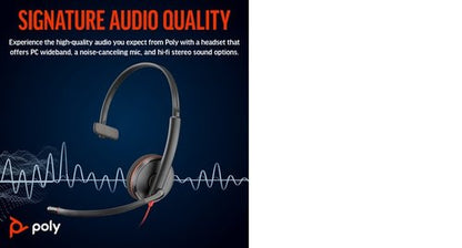 Poly Blackwire 3210 Monaural UC USB-C/A Headset 8X214AA