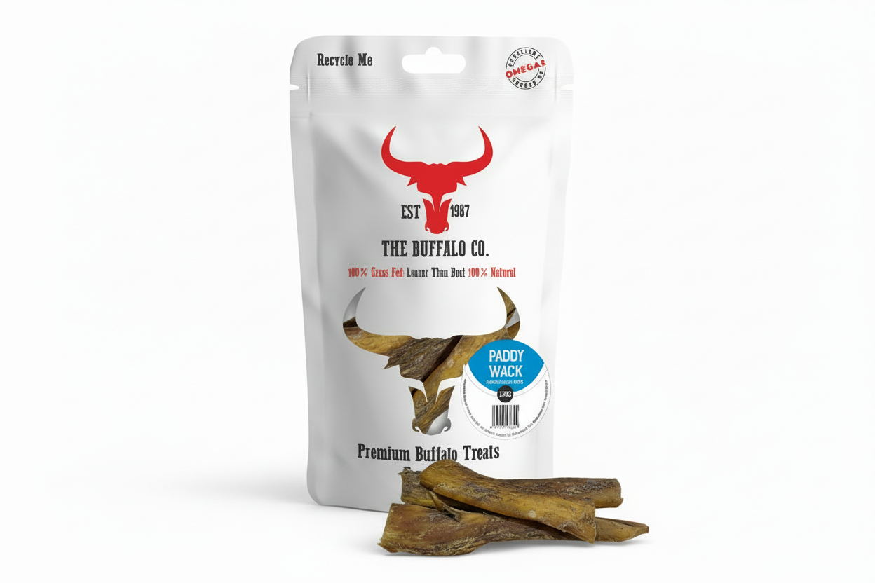 The Buffalo Co Paddywack | 100% Natural Grass-Fed Dog Treats | 1 x 100g