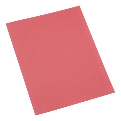 5 Star Recycled Square Cut Folder A4 250gsm Red (Pack of 100) 394348