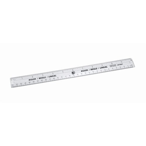 5 Star Ruler Plastic Metric and Imperial Markings 300mm Clear (Pack of 10) 397867