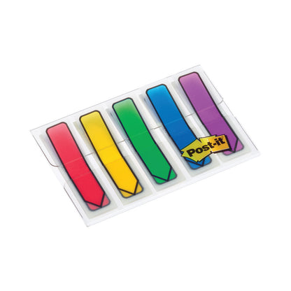 3M Post-It Notes Arrows Portable Pack 12x437mm Pack of 100 Assorted Standard Colours