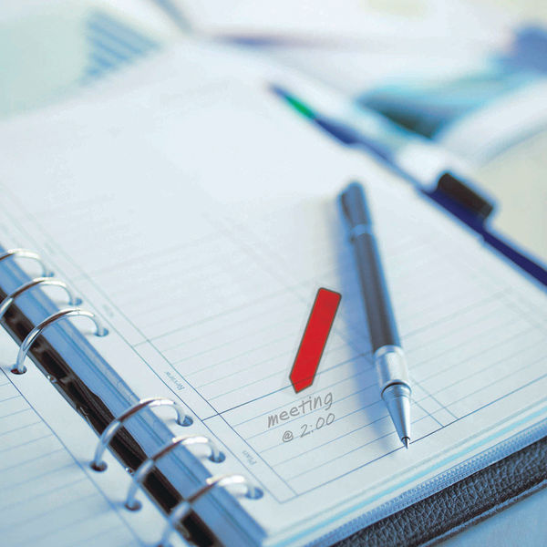 3M Post-It Notes Arrows Portable Pack 12x437mm Pack of 100 Assorted Standard Colours