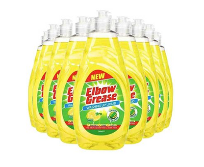 Elbow Grease Lemon Fresh Washing Up Liquid  600ml - UK BUSINESS SUPPLIES
