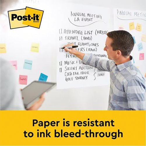 Post-it Super Sticky Meeting Chart Bundle 559P3 2 Meeting Charts + 1 Free (Pack of 3) CF-FB 17S FN