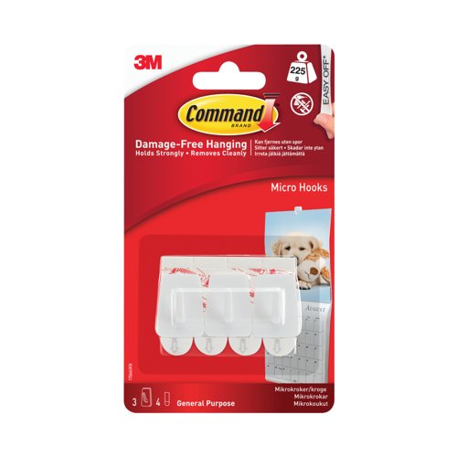 Command Micro Hooks (Pack of 3) 7100117609