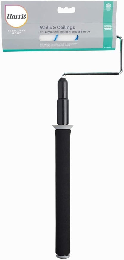 Harris Seriously Good Walls & Ceilings Easy Reach Roller & Frame | Includes 9" Roller | 1 x Roller and Frame pack