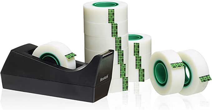 Scotch Magic Tape 810 19mm x 33m (Pack of 12) with Free Dispenser SM12