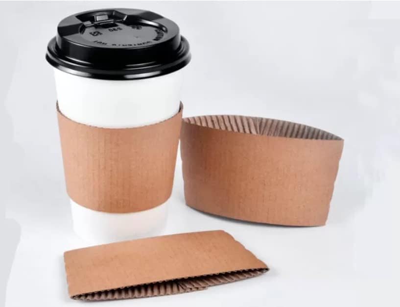 12oz Kraft Paper Cup Sleeves x 1000