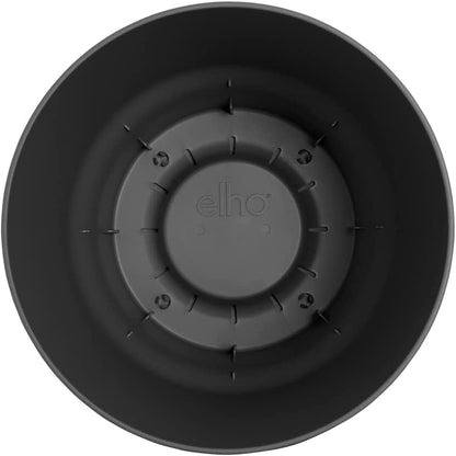 Elho Greenville Round Pot & Base LIVING BLACK 30cm
