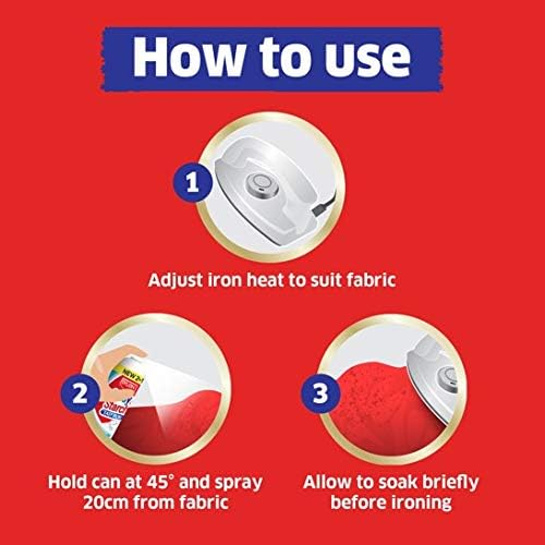 Dylon Easy Iron Spray Starch, Fresh Cotton Fragrance, 300ml