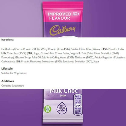 Cadbury Highlights Hot Chocolate Instant Sticks 11g (Pack of 30)