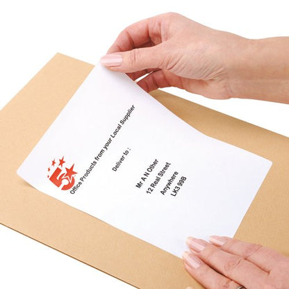 5 Star Multipurpose Labels Laser Copier and Inkjet 199.6x143.5mm White (Pack of 200) 423865