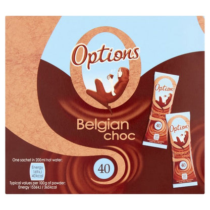 Options Belgian Hot Chocolate Sachets (Pack of 100) W550029