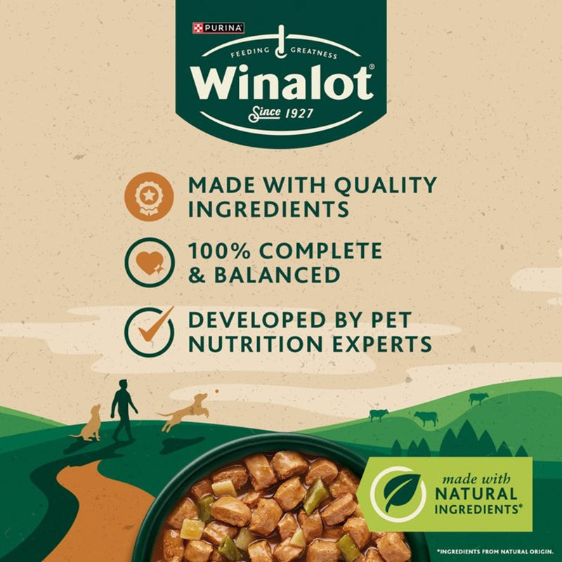 Winalot Sunday Dinner Wet Dog Food Pouches in Gravy 12 x 100g