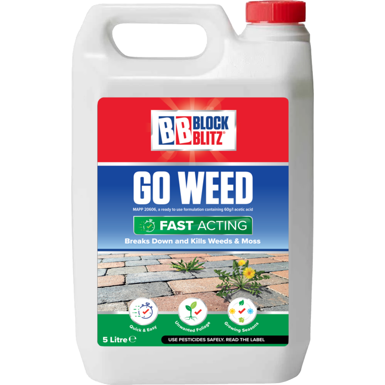 Block Blitz Go Weed | Fast Acting Weed Solution |  5 Litre