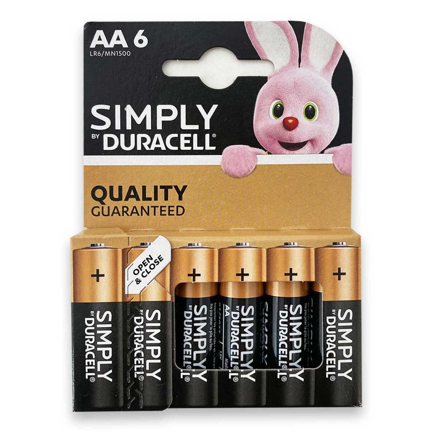 Duracell Simply AA Batteries Carded Pack 3 x 6 (18)