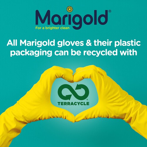 Marigold Bathroom & Toilet Gloves Pair x Medium