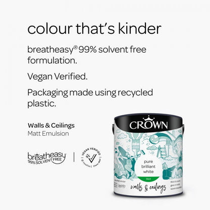 Crown Silk Emulsion Brilliant White 2.5L