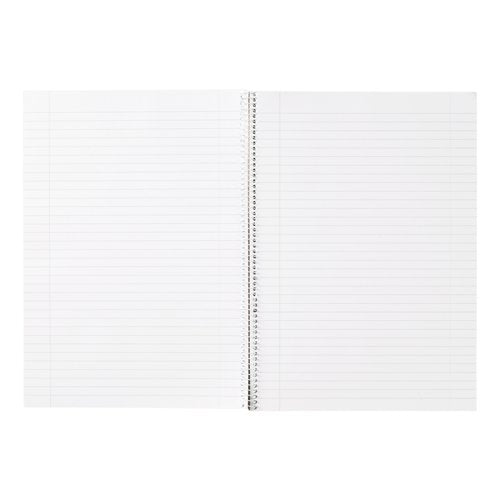 5 Star Spiral Notebook Ruled 60gsm 100 Page A4 Black/White (Pack of 10) 505331