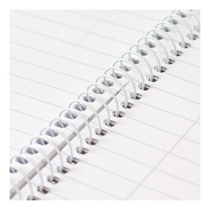5 Star Spiral Notebook Ruled 60gsm 100 Page A4 Black/White (Pack of 10) 505331
