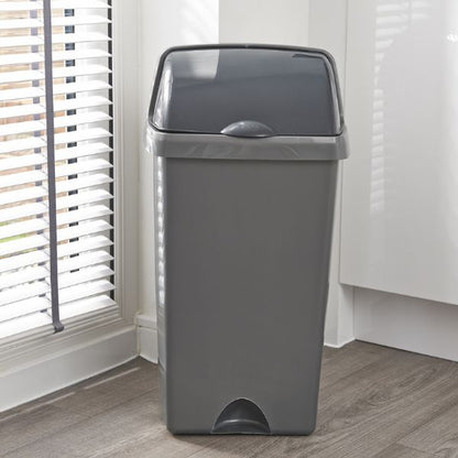 Addis Roll Top Bin 50 Litre Metallic Grey