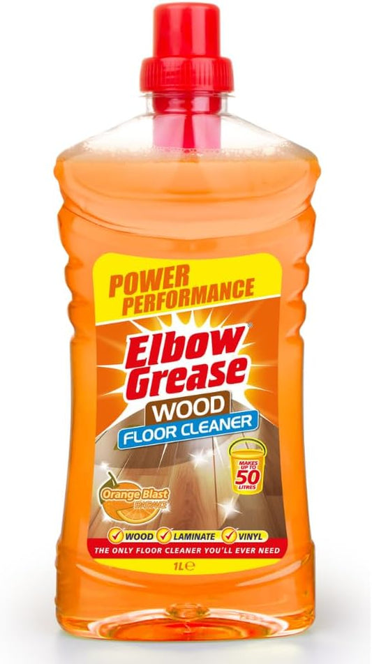 Elbow Grease Concentrated Floor Cleaner | Wood and Laminate | Orange | 1 x 1L