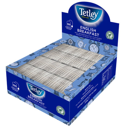 Tetley English Breakfast String & Tag Tea Bags 100s