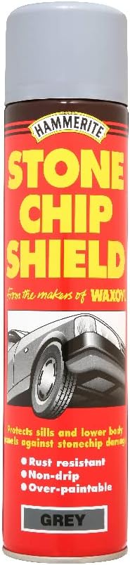 Hammerite Stone Chip Shield Underbody GREY Metal Paint  600Ml Aerosol