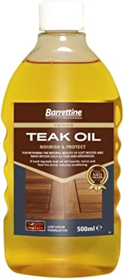 Barrettine Teak Oil 500ml | Nourish & Protect