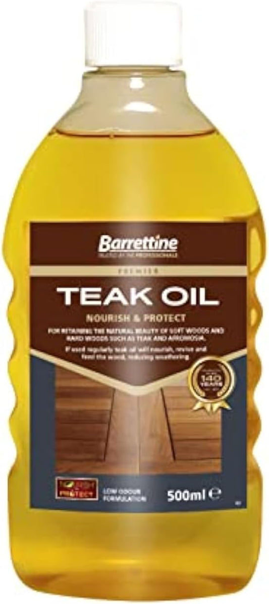 Barrettine Teak Oil 500ml | Nourish & Protect