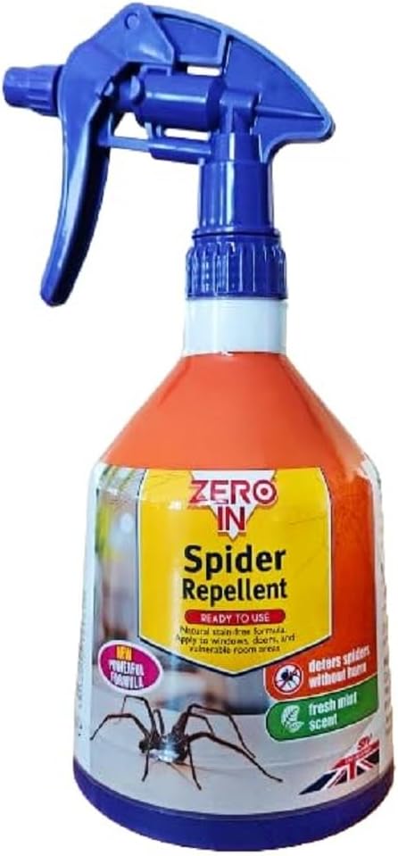 Zero In Spider Repellent  | Indoor Peppermint Oil Spray for Spiders | 500ml