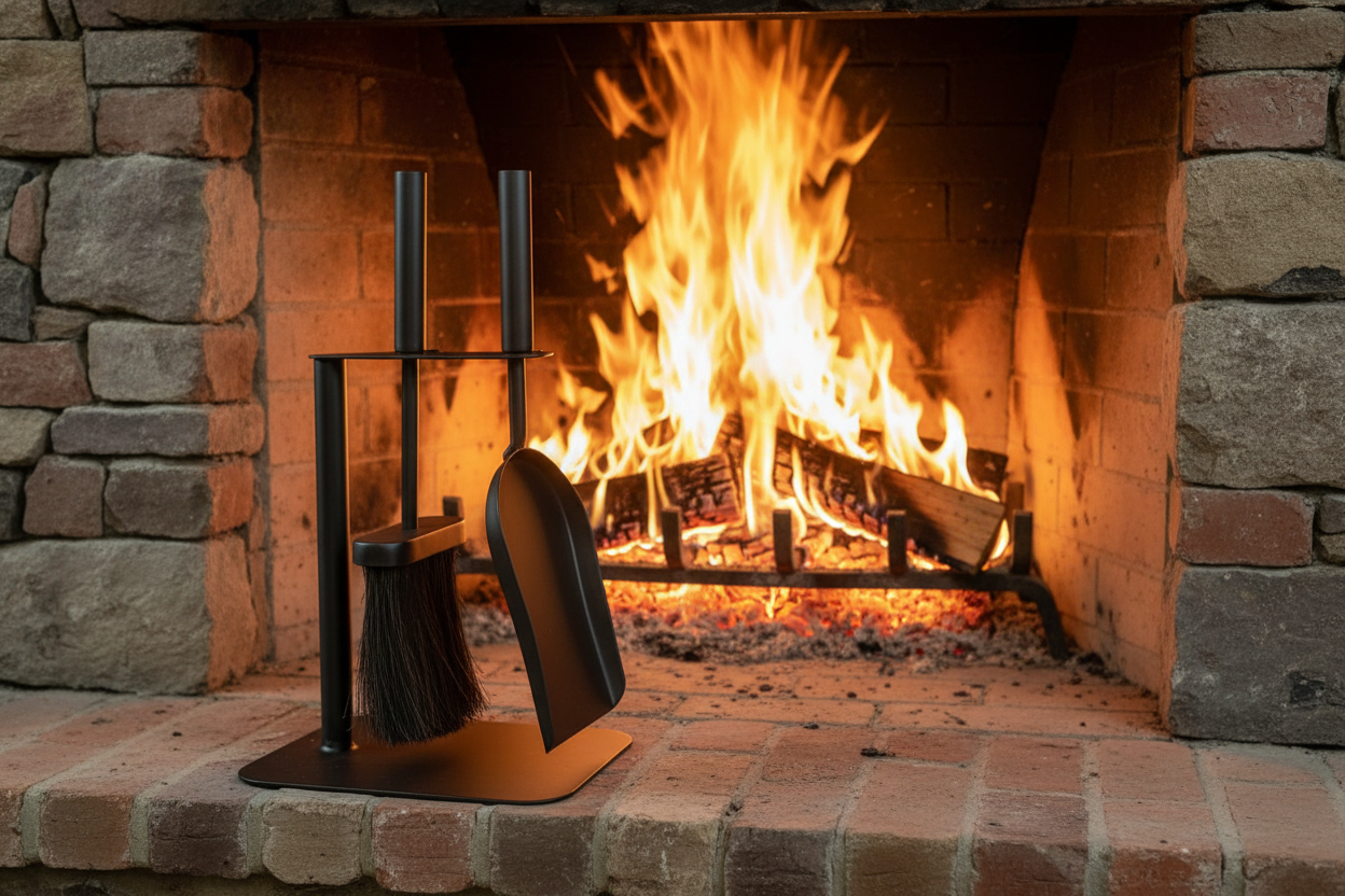 Manor Duo Companion Set | Tidy Brush and Shovel Fireside Set