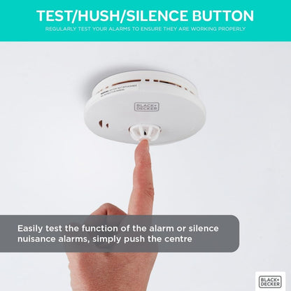 Black + Decker Heat Alarm |10 Year Sealed Lithium Battery Life | Thermistor Sensor | For use in