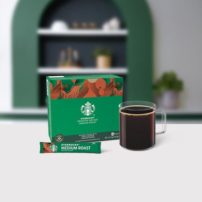 Starbucks Medium Roast Instant Coffee Sticks 50's | Made from 100% Arabica Beans