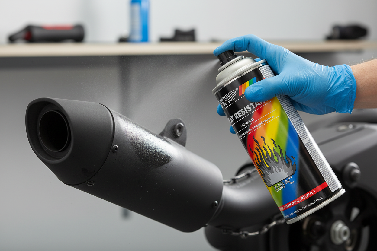 Motip M04031 Heat Resistant Lacquer-Black | Black | 1 x 400 ml