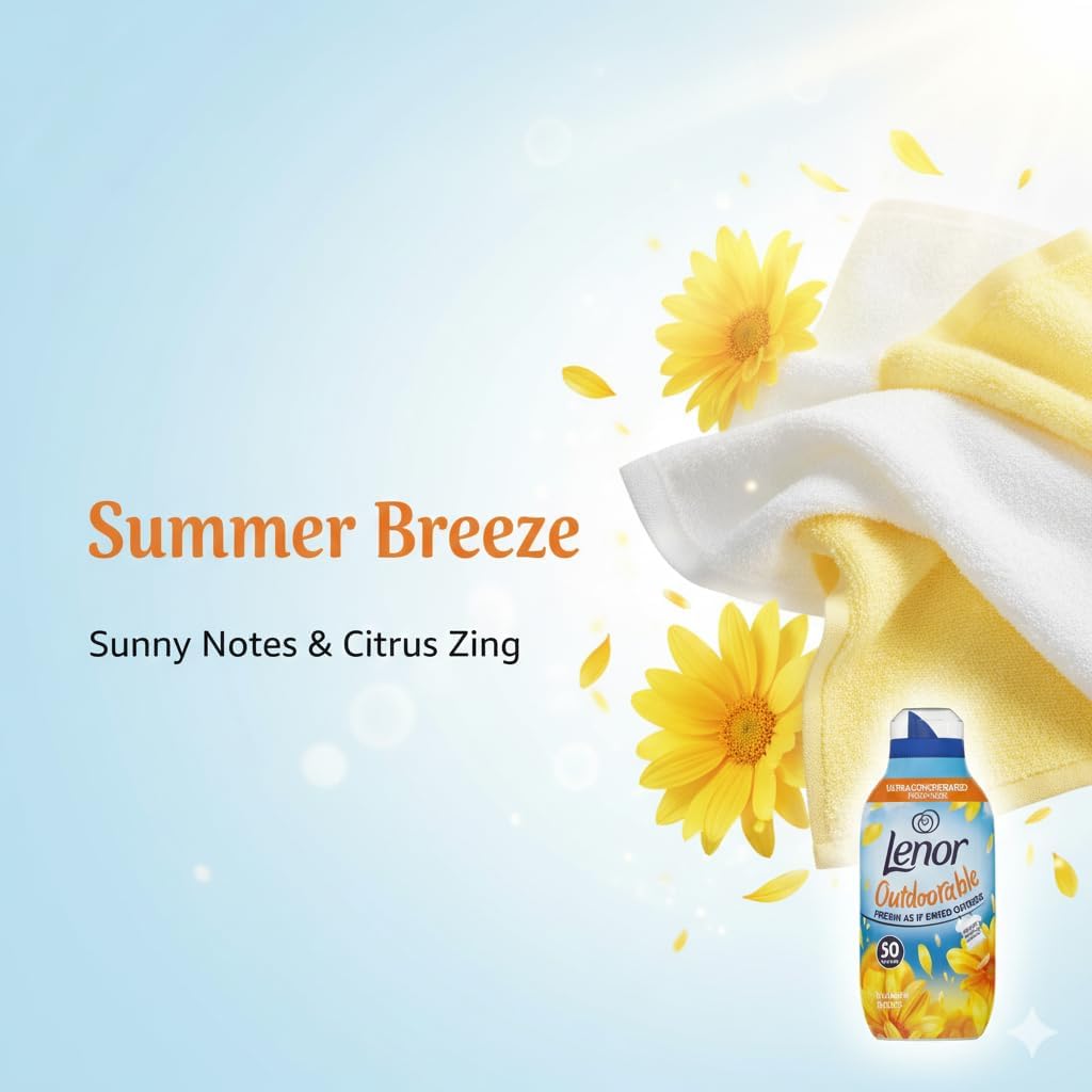 Lenor Outdoorable Summer Breeze Fabric Conditioner Liquid 50 Washes