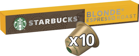 Nespresso Starbucks Blonde Roast Espresso Coffee Pods Pack of 10 12423392