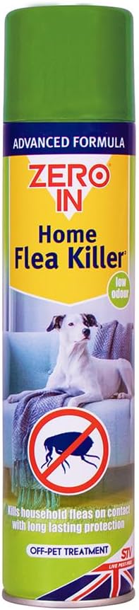 Zero In All-In-One Flea Killer Kit | 3 Treatment Pack | Powder, Spray and Room Bomb