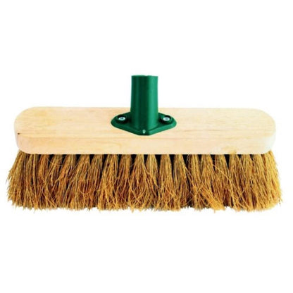 Jantex CD796 Wooden Broom Head, Soft, Coco, Size: 305mm, 12 Inch