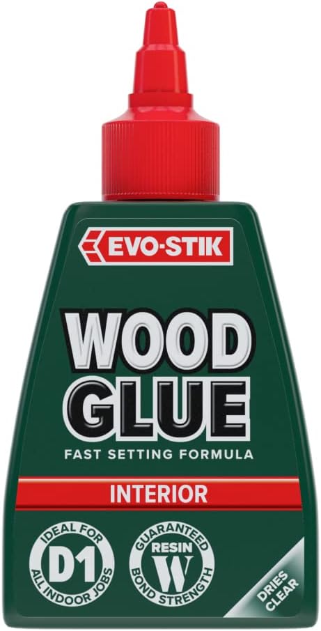EVO-STIK Wood Glue | Interior | Extra Strong | Fast Setting | Dries Clear | 1 x 1000ml
