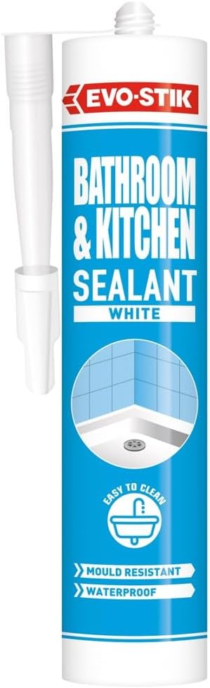 Evo-Stik Kitchen And Bathroom Sealant, White 290Ml