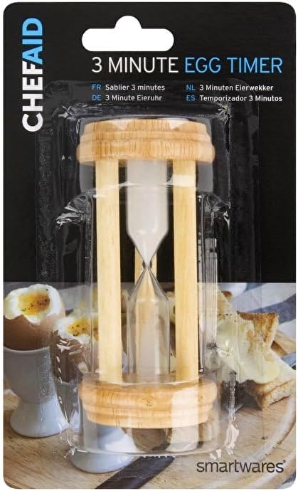 Chef Aid Traditional 3 Minute Egg Timer, Perfect gadgets for timing the cooking of Boiled Eggs.