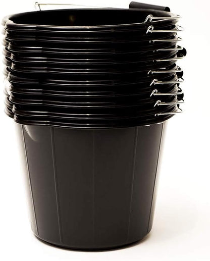 Janit-X Builders, Gardeners Buckets Black 14L Capacity