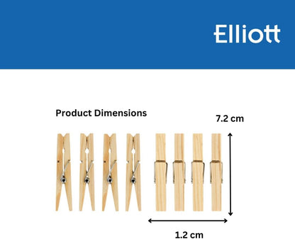 Elliott Traditional Pinewood Clothes Pegs  36 Pegs