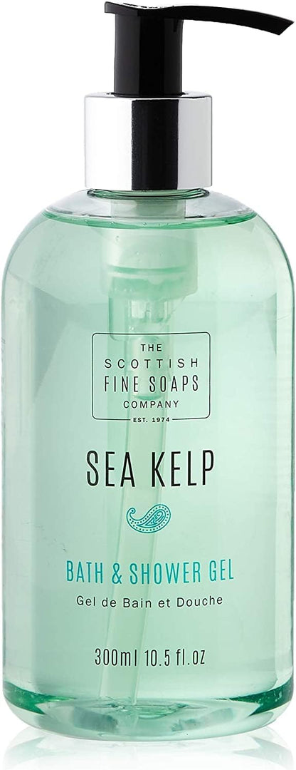 Scottish Fine Soaps Sea Kelp Hand Wash, Bath & Shower & Conditioner 3 x 300ml Bottle