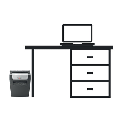 Rexel Momentum X308 Cross Cut Shredder 15 Litre 8 Sheet Black 2104570